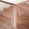 Clear Plastic Tablecloth Protector Rectangle Square 70x70 inch Waterproof Oilproof Stain Resistant Wipeable Table