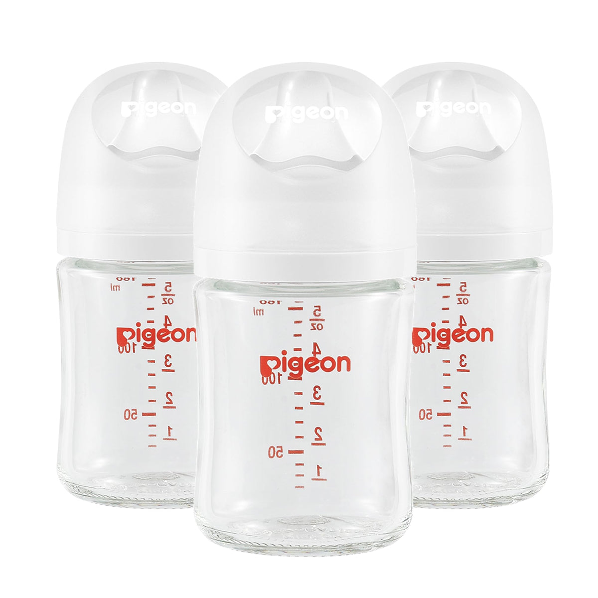 Glass Baby Bottles Wide Neck, 5.4 Oz, Pack of 3