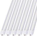 6FT T8 LED Tube Light Bulbs 40W Single pin Fa8 Cap 6000K Daylight with Ultra Bright Dual-Row LEDs,6 Foot T10