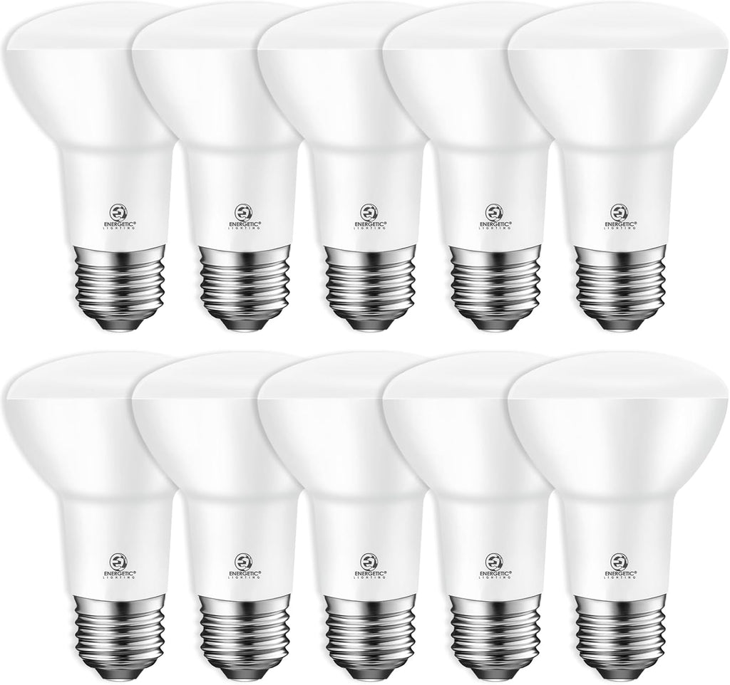 Energetic 10-Pack BR20 LED Bulb 3000K Warm White 6.5W=45W, 500 Lumen