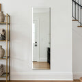 Frameless Full Length Mirror for Wall, 48x14 Inch Bathroom Vanity Mirror