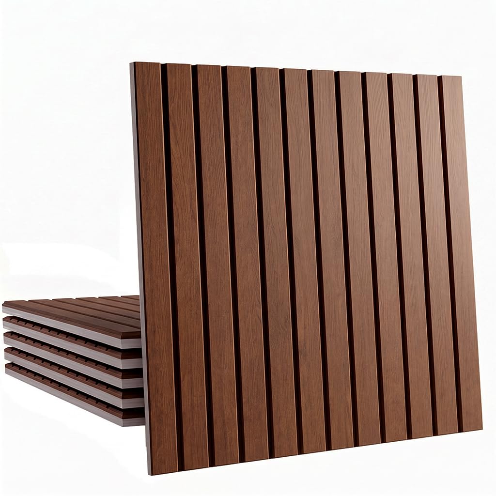 Large Felt Acoustic Wall Panels,Brown stripes, 70.87'' x 47.24''