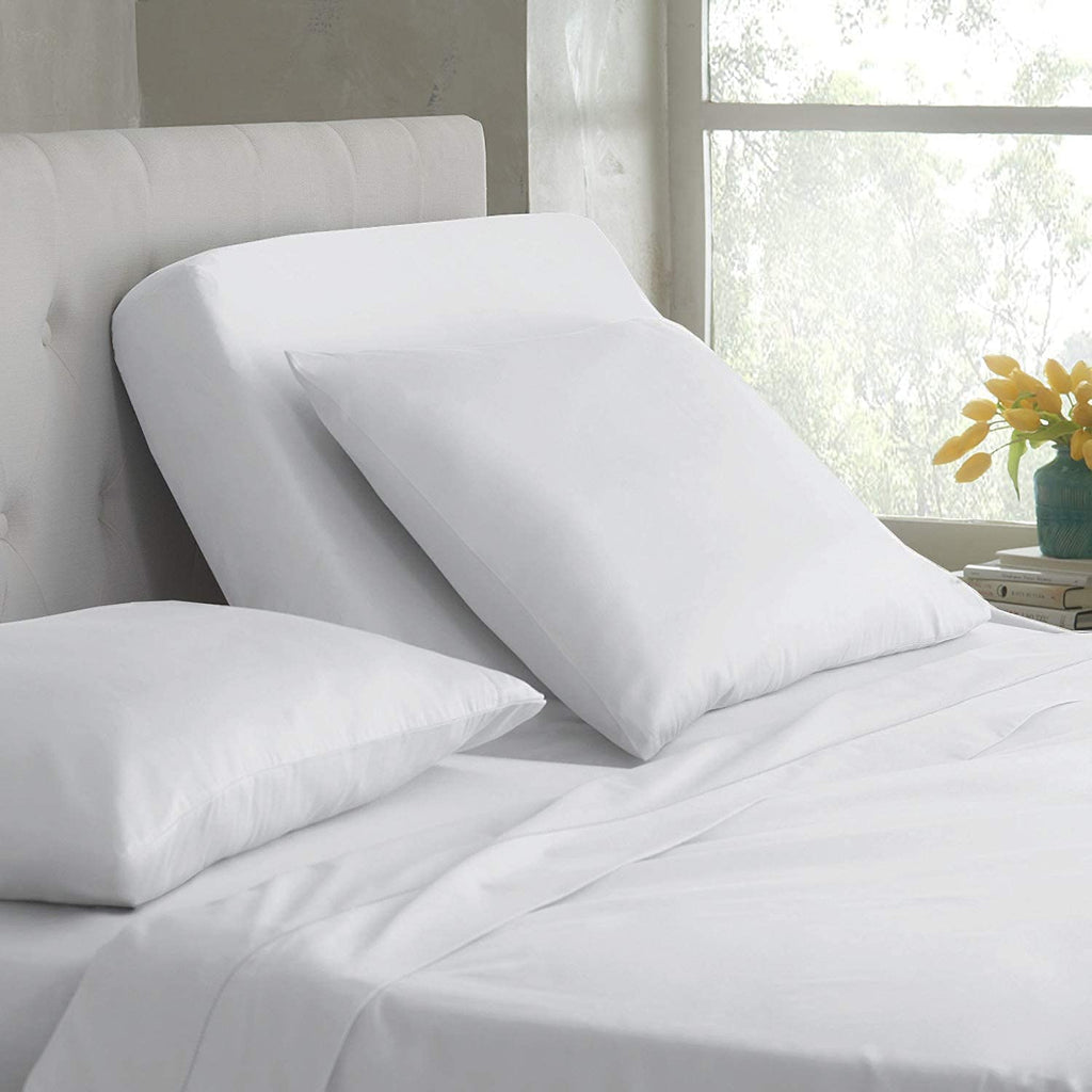 800 Thread Count - 100% Egyptian Cotton, Split Head Flex Sheet Set for Adjustable Bed 34" Split at The Top - 20" Deep