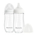 Natural Glass Baby Bottle, Gentle Flow Nipple(M) 8 Ounces 2 Count