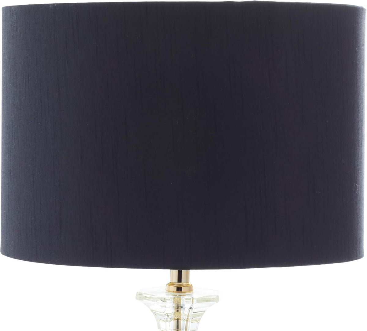 79 Crystal Room Table Lamp Accent Lamp with Gold Accents, Lamp 14" x 14" x 24", Black