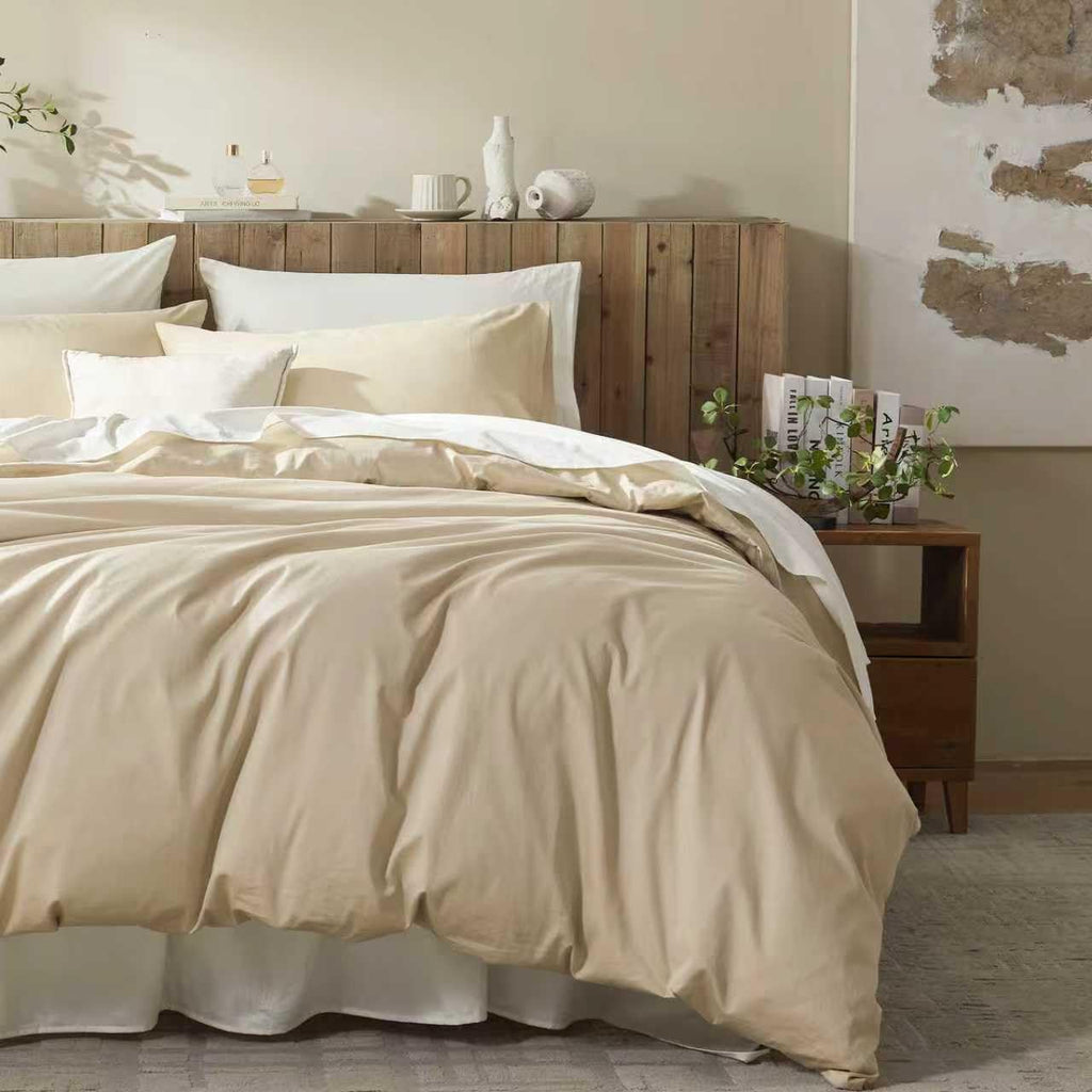 Duvet Cover Set, 100% Egyptian Cotton, 1600 Thread Count, Ultra Soft & Breathable Luxury Bedding with Zipper