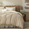 Duvet Cover Set, 100% Egyptian Cotton, 1600 Thread Count, Ultra Soft & Breathable Luxury Bedding with Zipper