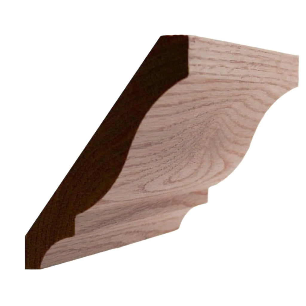 Colonial Crown Moulding Trim, 3/4" x 4-5/8", Red Oak, 94"