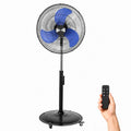 20 Inch DC Motor Pedestal Fan, Energy Efficient & Quiet 5100 CFM High Velocity Oscillating Standing Fan with Casters