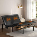Queen Adjustable Bed Frame,w/Wireless Remote,Massage Function,Nightlight,4 Height-Adjustable Legs,Head & Foot