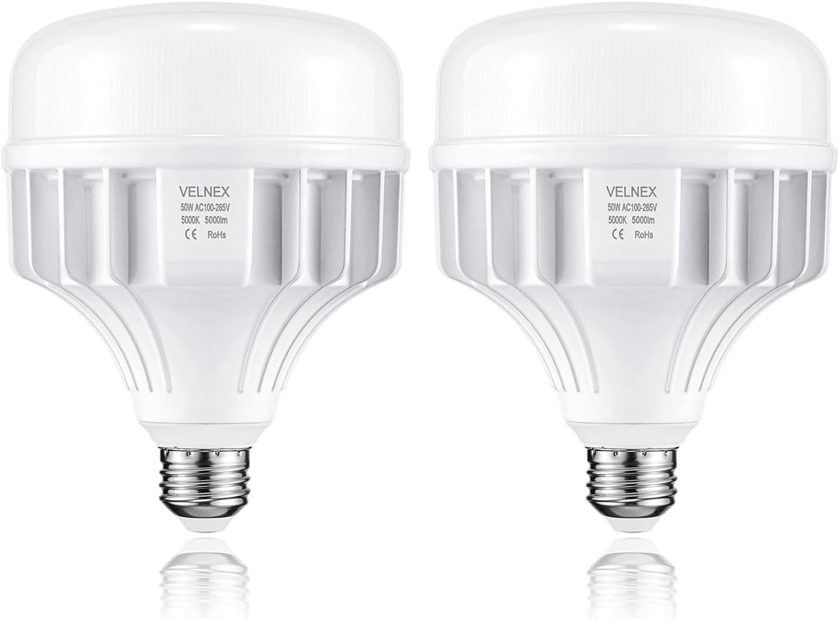 LED E26 High Bay Light Bulb 5000LM, 50W Daylight White