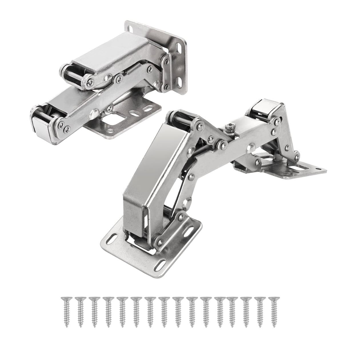 170° Soft Close Cabinet Hinges, Wide Opening Hydraulic Cupboard Hinges for Thick Cabinet Doors, Heavy-Duty Angle