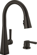 Faucet Lenta Matte Black Kitchen Faucet Touch, Soap Dispenser Included, Kitchen Sink Faucet, Kitchen Faucet Black