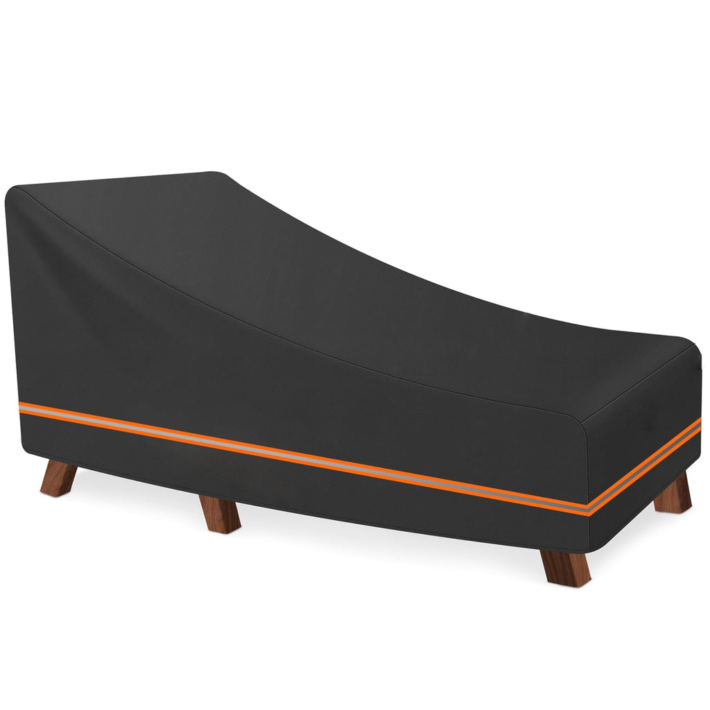 Waterproof Patio Chaise Lounge Cover 600D Oxford Fabric 76x32x32 In
