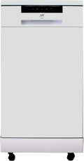 SD-9263WA 18″ Wide Portable Dishwasher with, 6 Wash Programs, 8 Place Settings and Stainless Steel Tub - White