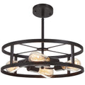 Black Semi Flush Mount Ceiling Light, Industrial Farmhouse Sloped Lights Fixture, Adjustable Height Metal Lighting