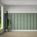 1 Set MDF Premade Board and Batten Wainscoting Kit 157 x 63inch