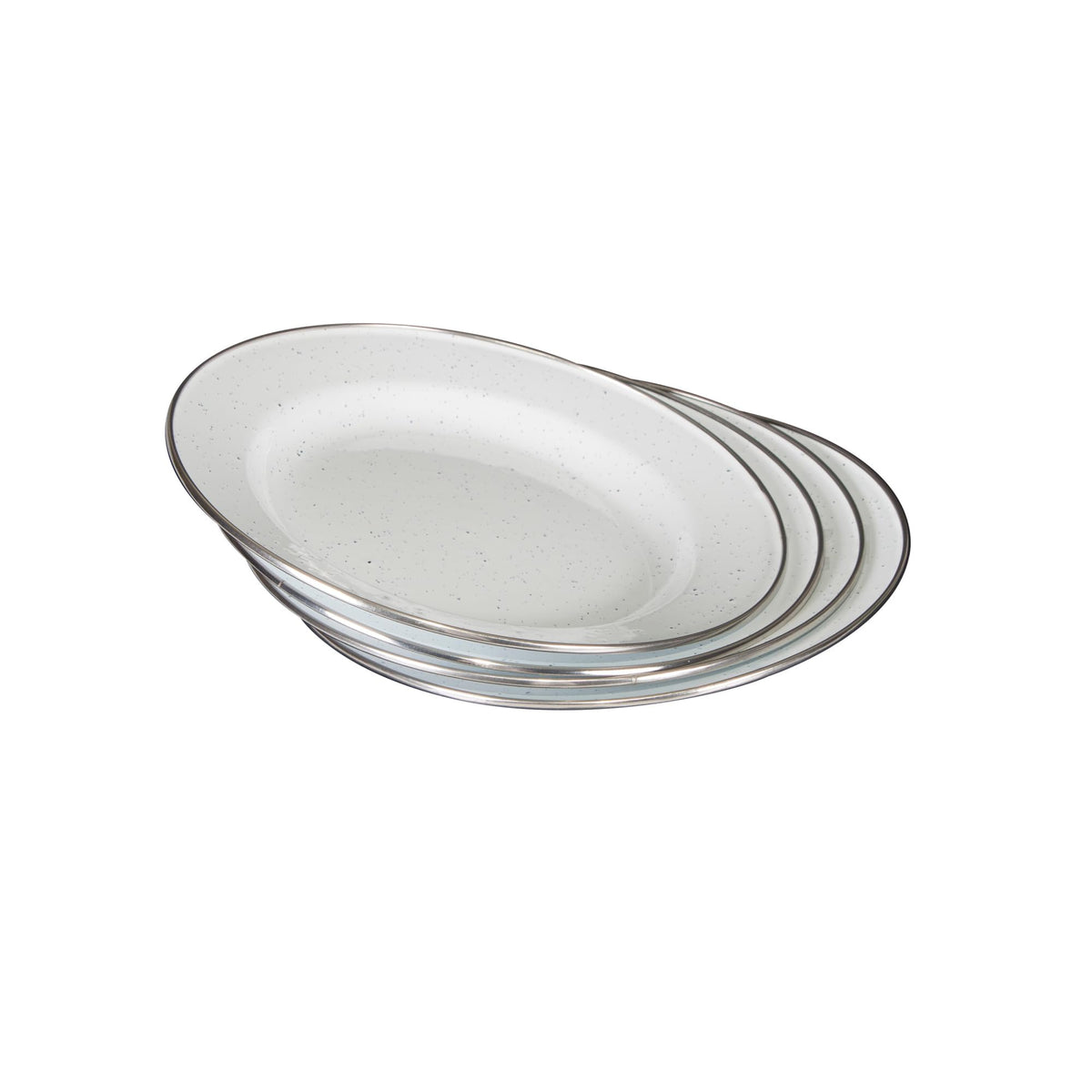 Deluxe 24-Piece Enamel Tableware Set - White (11220-03)