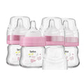 Glass Baby Bottles with Slow Flow Nipple, Newborn Anti-Colic Baby Bottles for 0+ Months, Wide Neck Feeding Bottle