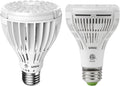 LED Grow Light Bulb 2Pack, PAR25 24W 1Pack + PAR25 15W 1Pack, Full Spectrum LED Grow Bulb for Indoor Plants