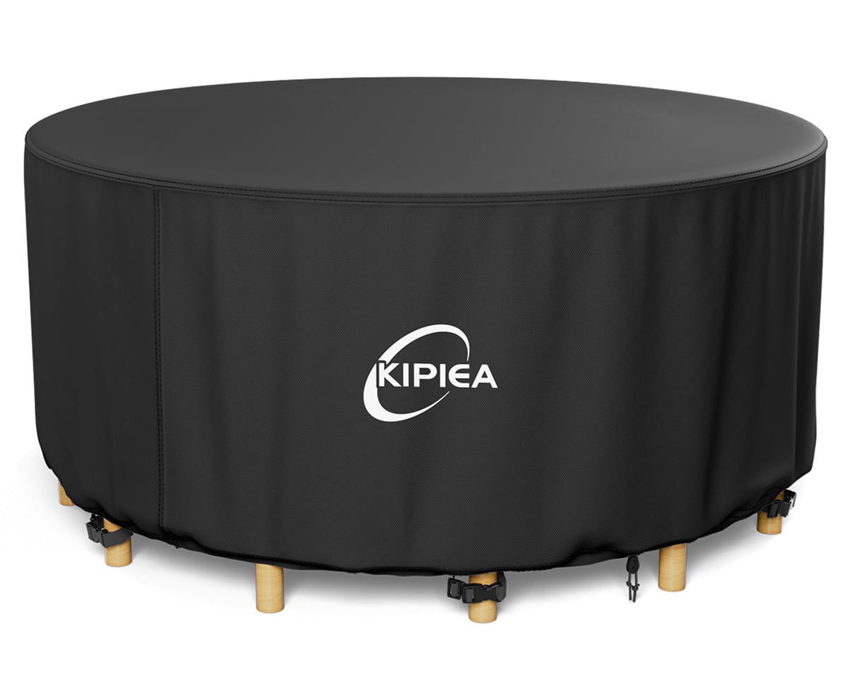 Round Patio Table Cover Waterproof, Heavy-Duty Round Patio Furniture Covers, No Tears Anti UV No Fading (72" Dia x