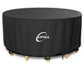 Round Patio Table cover Waterproof, Heavy-Duty Round Patio Furniture Covers, No Tears Anti UV No Fading (110" Dia x