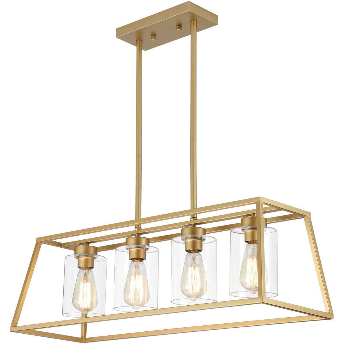 Gold Chandeliers Island Light Fixture