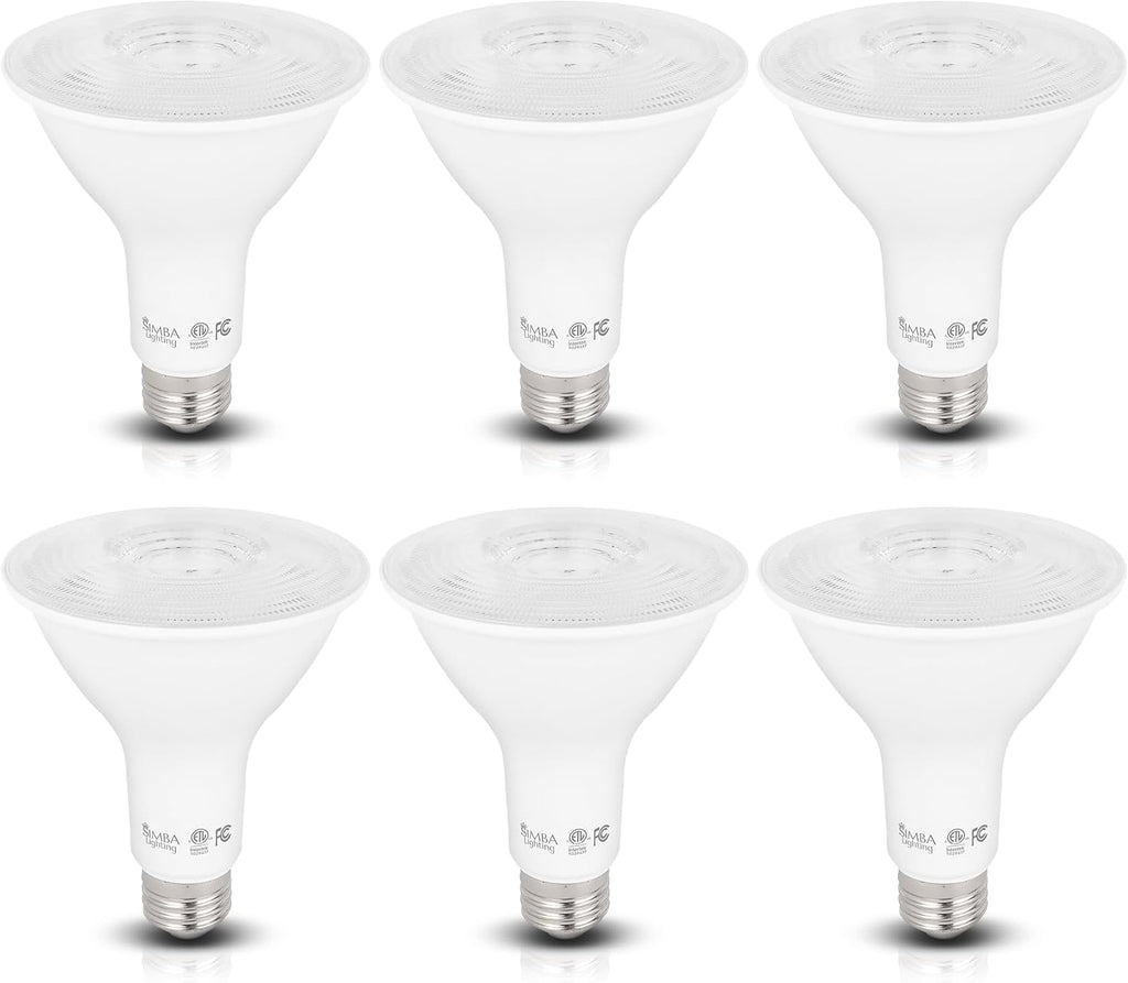 LED PAR30 Long Neck 12W 120V ETL Listed E26, 3000K, 6 Pack