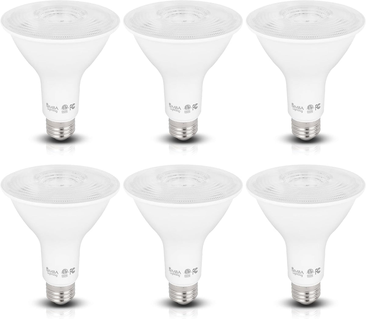 LED PAR30 Long Neck 12W 120V ETL Listed E26, 3000K, 6 Pack