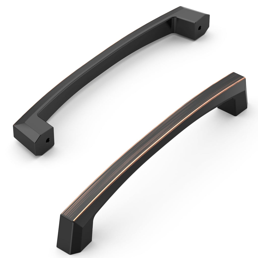 10 Pack Oil Rubbed Bronze Cabinet Pulls 6 Inch(152MM) Hole Centers Kitchen Cabinet Handles Hardware