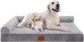 Orthopedic Dog Bed, Pet Sofa with Bolster for Extra Large Dogs