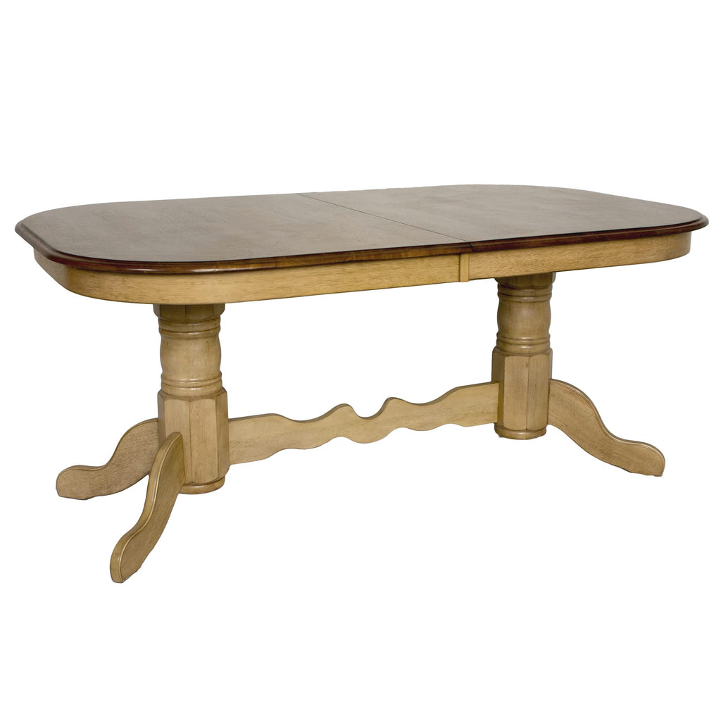 Brook Double Pedestal Extendable Dining Table