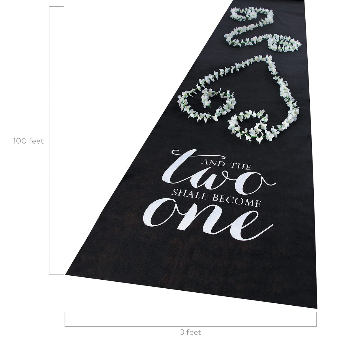 Black Wedding Aisle Runner