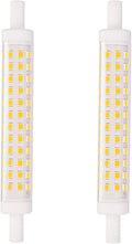 R7S LED Bulb 10W 118mm Double Ended T3 J Type Bulb 2 Pack 6000K Cool White 90W Halogen Equivalent, 48LEDS 900LM, 360