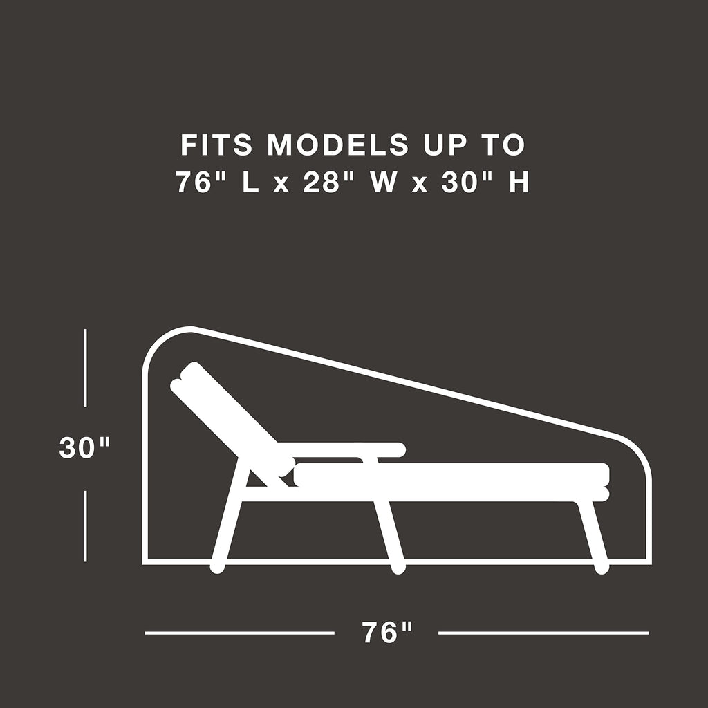 Patio Furniture Cover, Chaise Lounger up to 76"