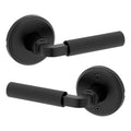 Mirada Interior Round Passage Door Handle, Lever for Closet and Hallway Doors, Reversible Non-Locking Handle Lever