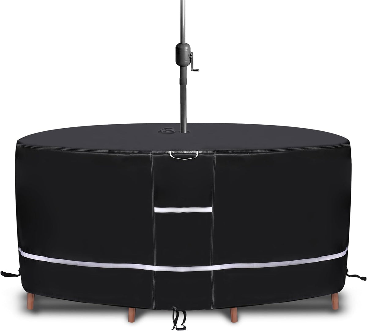 SerenityShield Round Patio Furniture Cover (Size 75" x 32.5")