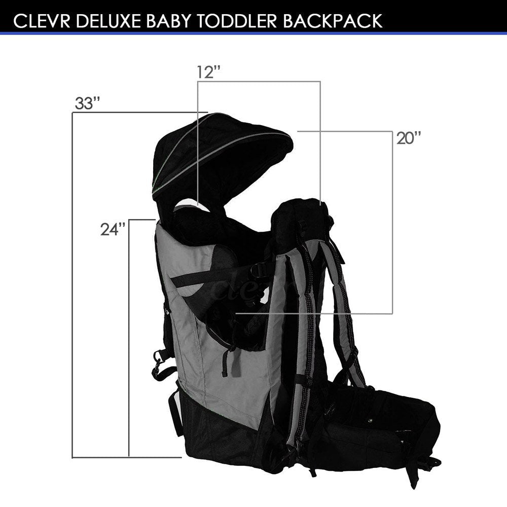 Deluxe Adjustable Baby Carrier Outdoor Hiking Child Backpack Camping