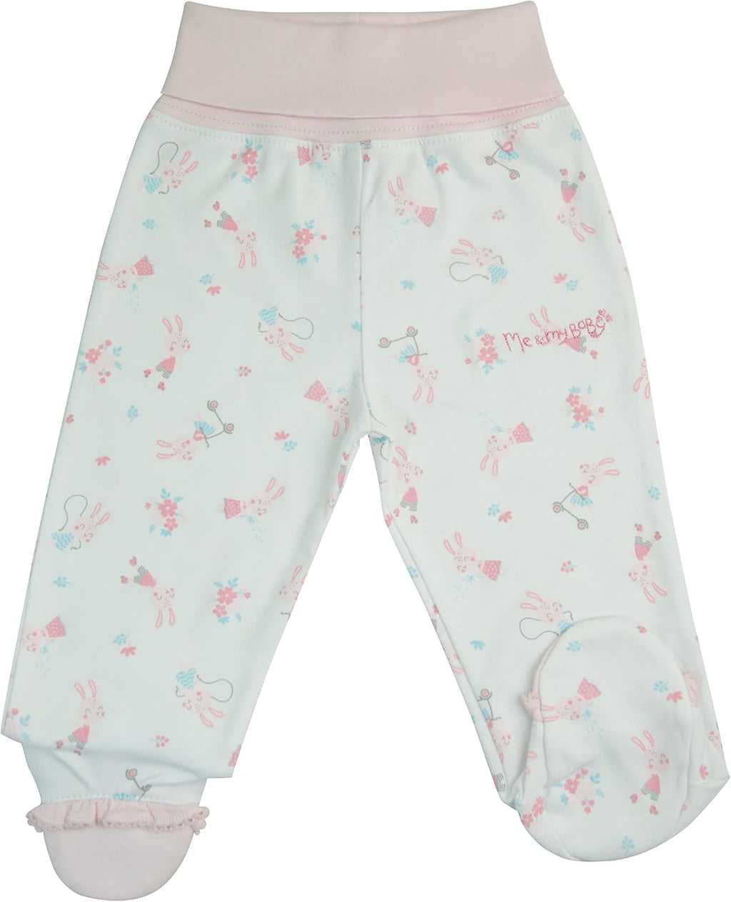 Me & My Baby Piece Baby Girl Set - Bunnies Print - Pima Cotton - By Iky Store