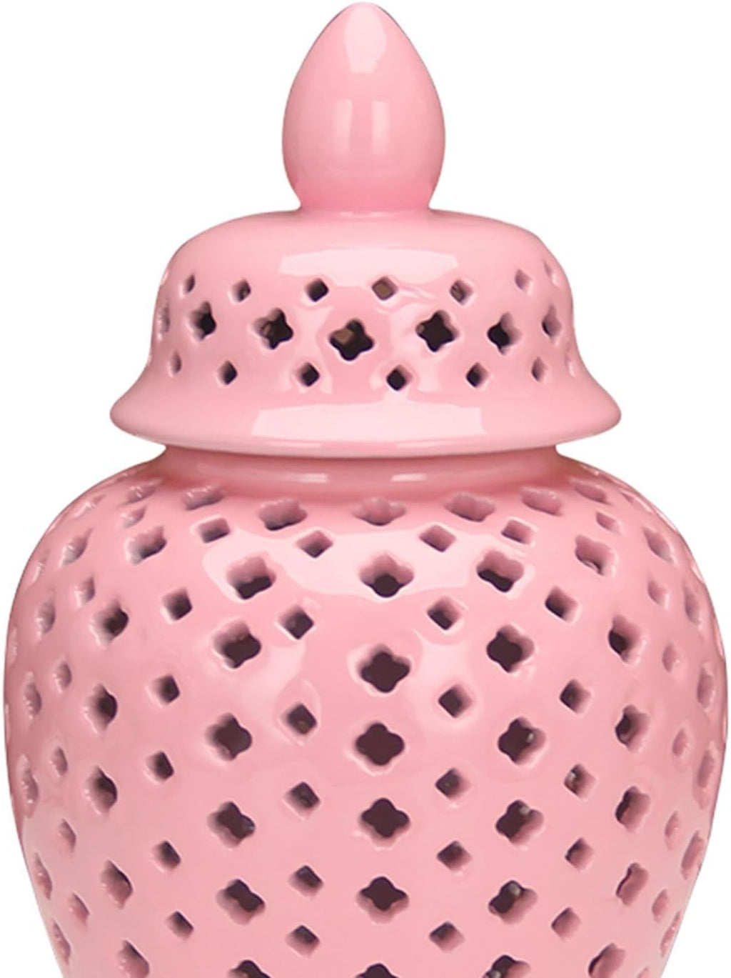 Ceramic Ginger Jar Ceramic Vase Decoration Storage Jar Vase Decorative Vase, 10cmx10cmx22cm
