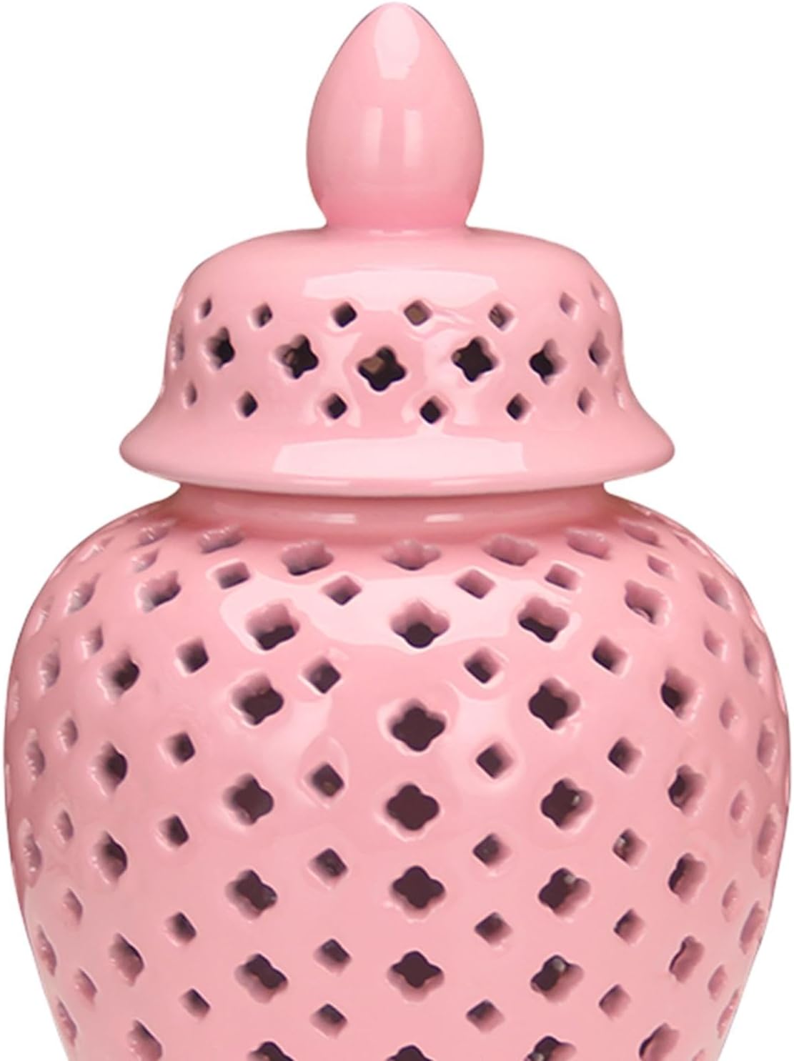 Ceramic Ginger Jar Ceramic Vase Decoration Storage Jar Vase Decorative Vase, 10cmx10cmx22cm