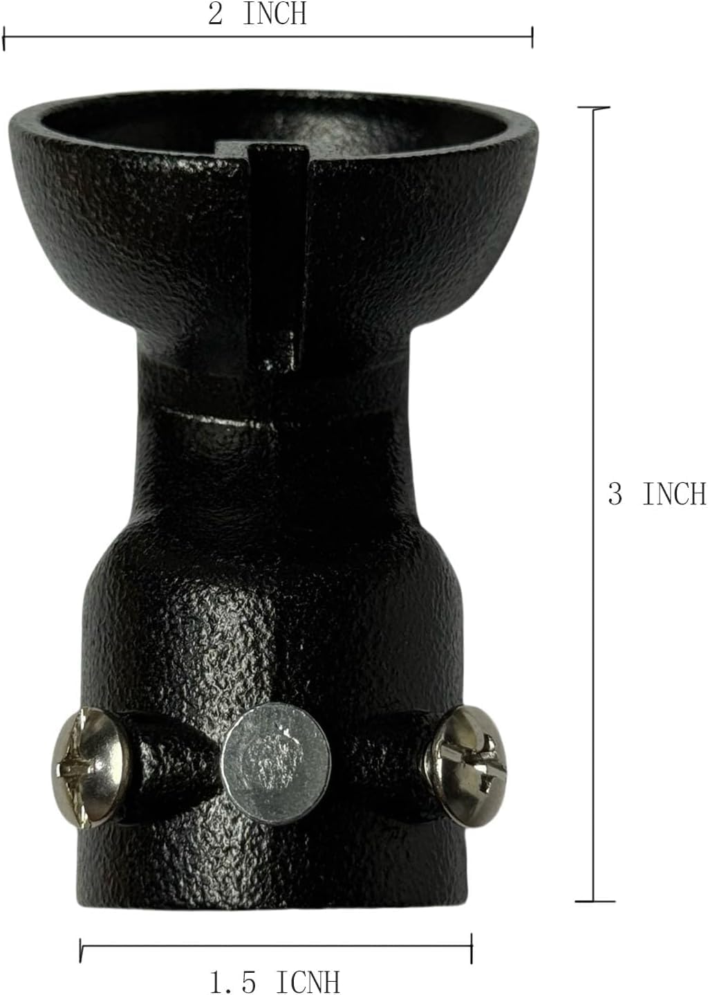 Sloped Ceiling Adapter for Ceiling Fans - Fits Vaulted Ceilings up to 45°, Black
