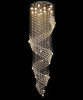 120-Inch Large Modern Chandelier for Villa Entrances and Grand Stairwells