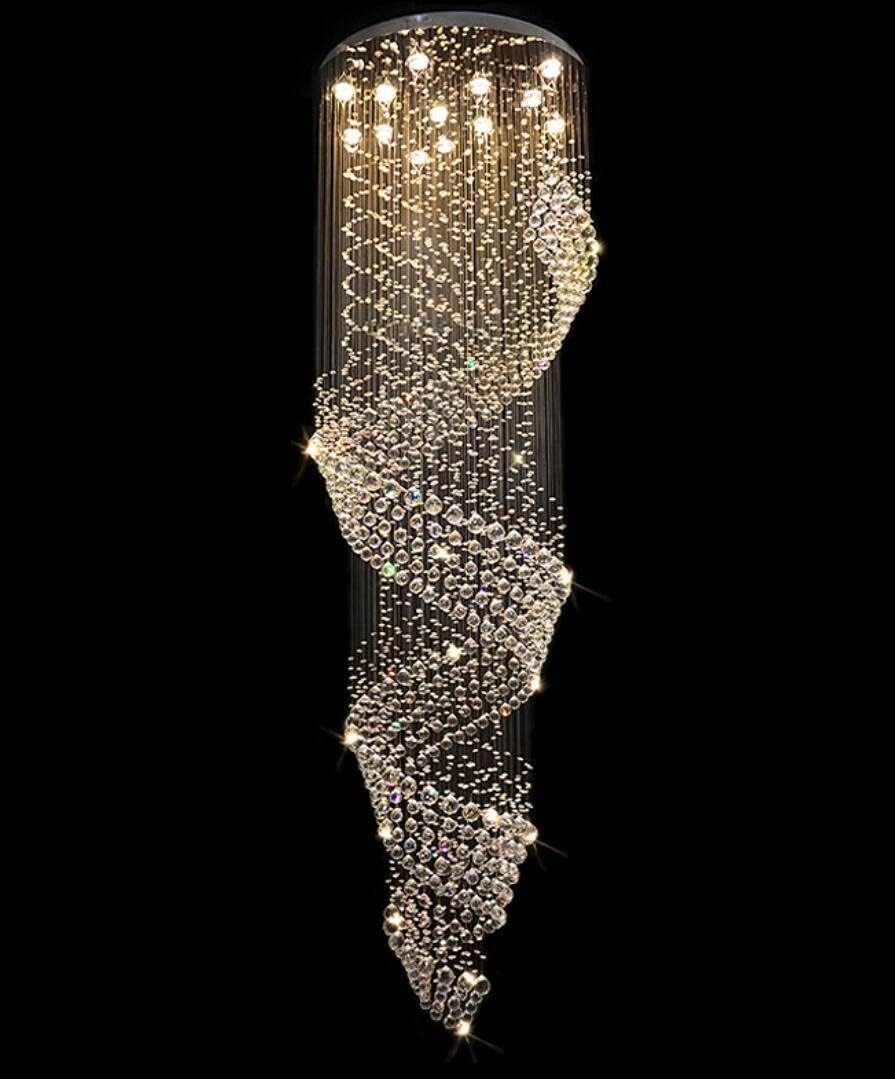 120-Inch Large Modern Chandelier for Villa Entrances and Grand Stairwells