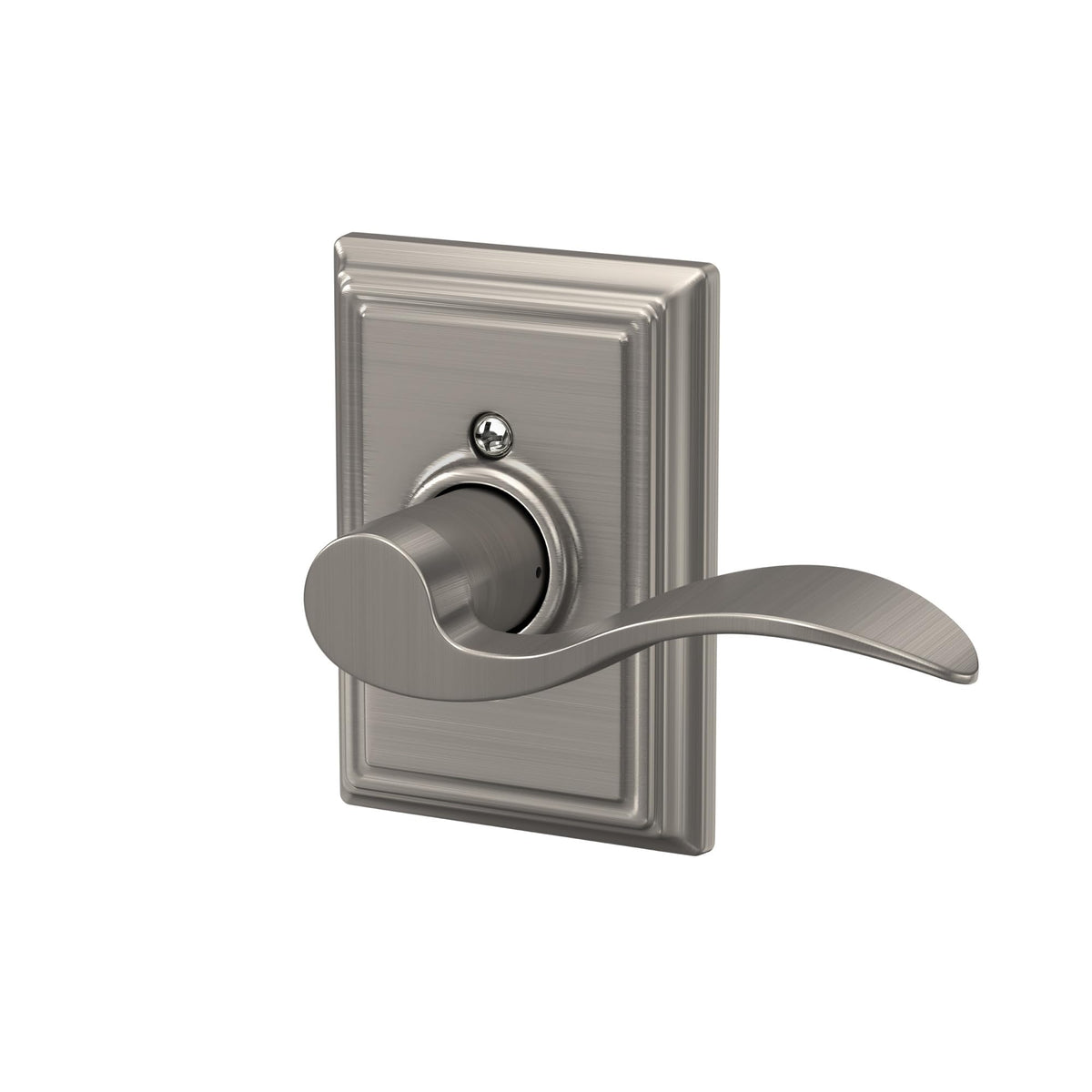 Accent Non-Turning Dummy Door Handle, Right Handed, Satin Nickel