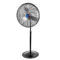24 Inch High Velocity Non-Oscillating Pedestal Fan, 10000 CFM Airflow Heavy Duty Industrial Standing Fan, 2 Speeds
