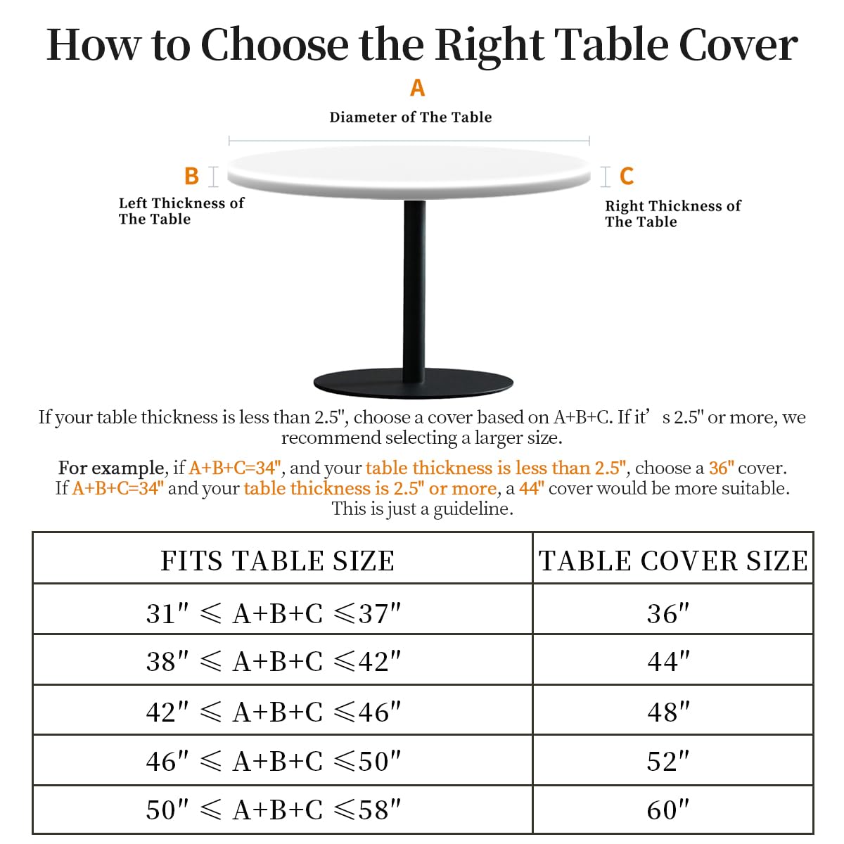 Elastic Edged Round Fitted Sunflower Table Cloth Cover for Indoor Outdoor Kitchen Party 60 * 60 Inch Tablecloth