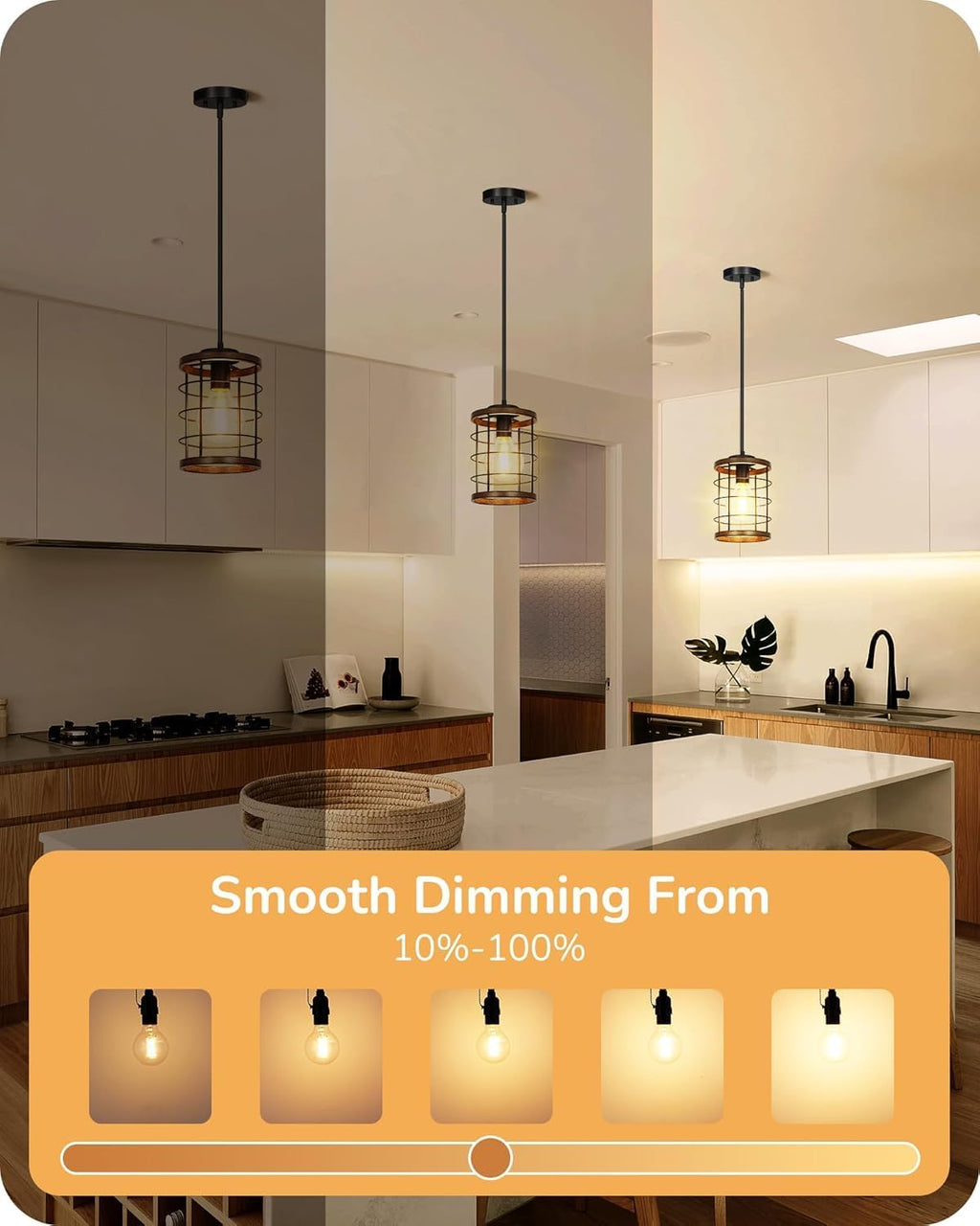 G25 Globe LED Light Bulb Vintage Edison Filament Clear Finish 8.5W (100W Equivalent) 800 Lumen E26 Medium Base 2700K