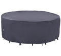 Round Patio Furniture Cover, Grey, 96" Dia x 27.5" H