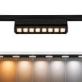 5 Color Linear H Track Lighting Heads Dimmable, Black 20W 1 Pack